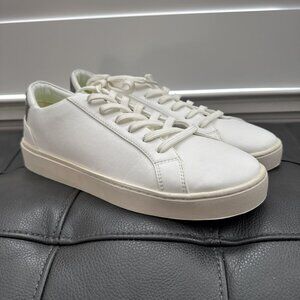 Thousand Fell Lace Up Vegan Leather Sneakers, Men’s Size 10 (White/Green)